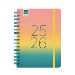 AGENDA ESCOLAR 2025-2026 CURSO COSMO 4º 155X212  SEMANA VISTA HORIZONTAL IRIS+ FINOCAM 537050326