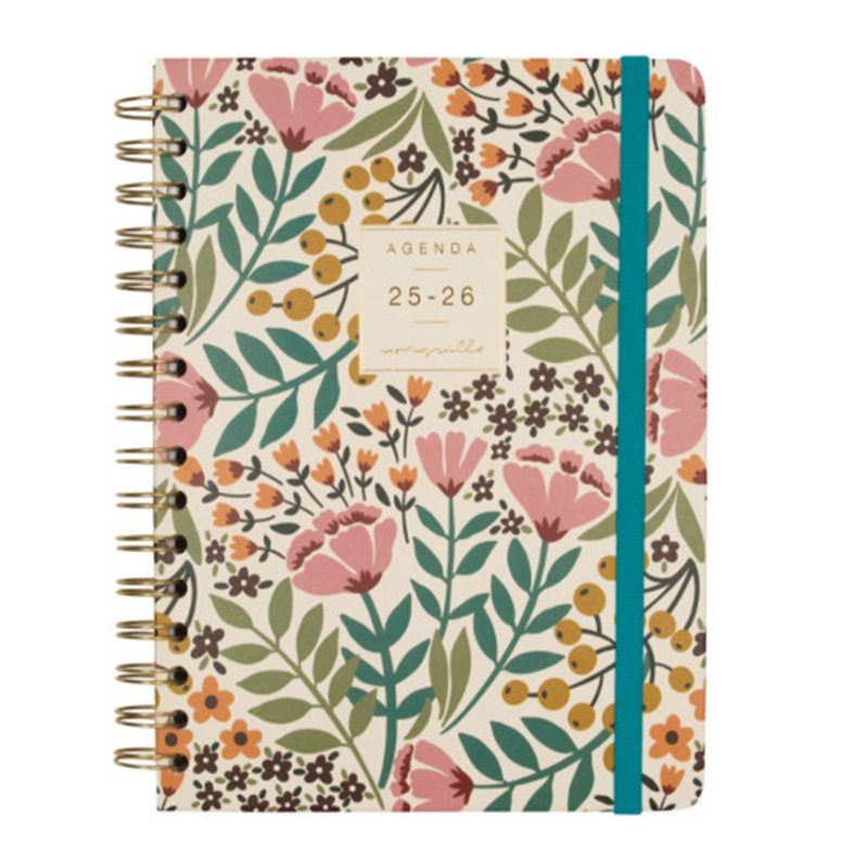 AGENDA ESCOLAR 2025-2026 MONIQUILLA E10-155X212 SEMANA VISTA HORIZONTAL JARDIN+ FINOCAM 646010226