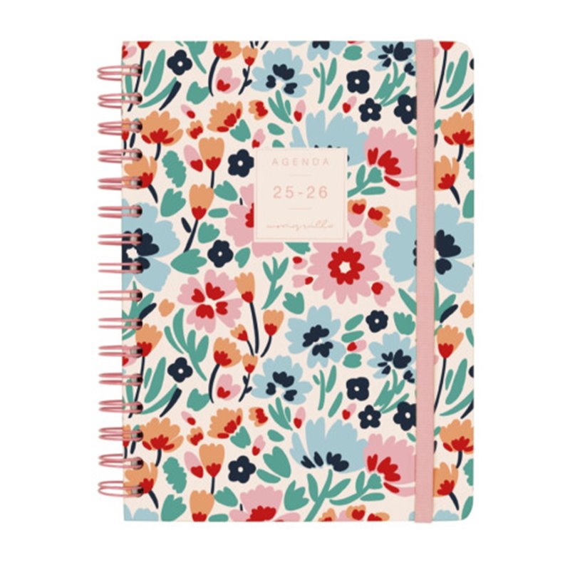 AGENDA ESCOLAR 2025-2026 MONIQUILLA E10-155X212 SEMANA VISTA HORIZONTAL DALIA+ FINOCAM 646010326