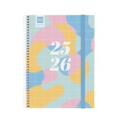 AGENDA ESCOLAR 2025-2026 SECUNDARIA 4º 155X212 SEMANA VISTA HORIZONTAL ART+ FINOCAM 634204826