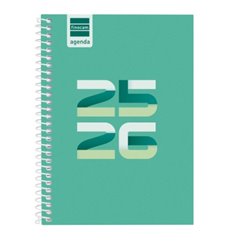 AGENDA ESCOLAR 2025-2026 COOL 8º 120X164 SEMANA VISTA HORIZONTAL VERDE+ FINOCAM 645000926