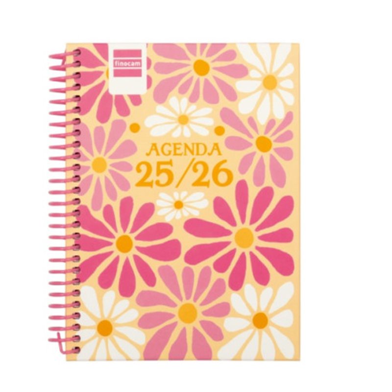 AGENDA ESCOLAR 2025-2026 DIVA 8º 120X164 SEMANA VISTA HORIZONTAL SPRING+ FINOCAM 536100426
