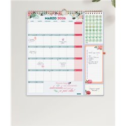 CALENDARIO 16 MESES SEPTIEMBRE 2025-DICIEMBRE 2026 PLUS 340X380 MES VISTA FRASES MOTIVACIONALES+ FINOCAM 540220226