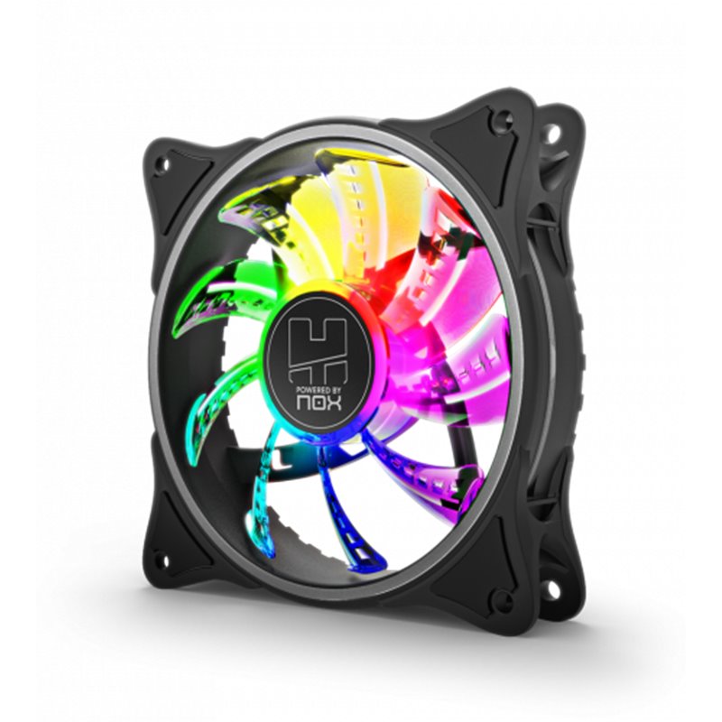 NOX VENTILADOR CAJA HUMMER A-FAN ARGB INNER GLOW FAN. 120mm