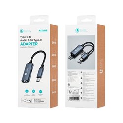 ADAPTADOR UNI JACK 3.5 A USB-C H/M