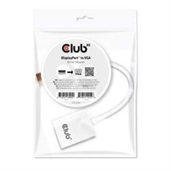 ADAPTADOR ACTIVO CLUB3D  DP A VGA WHITE