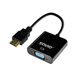 ADAPTADOR HDMI A VGA NEGRO SAVIO AK-75 M/H