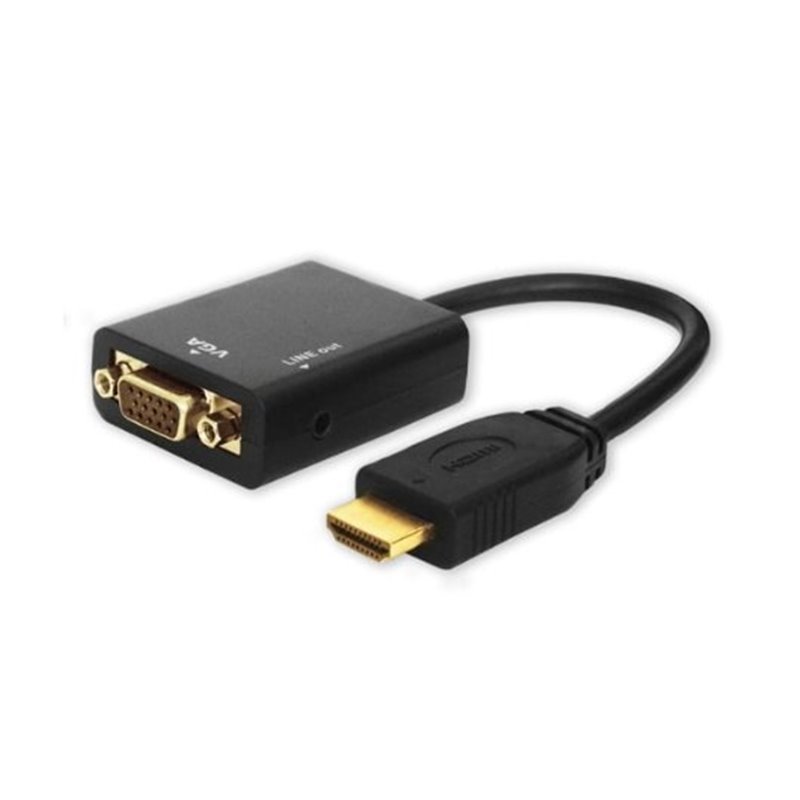 ADAPTADOR HDMI (M) A VGA (H) CON AUDIO SAVIO CL-23