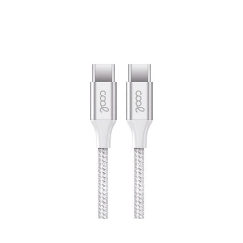 CABLE COOL USB-C A USB-C 1,2M N NYLON WHITE