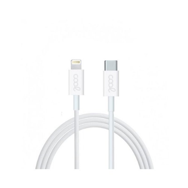 CABLE COOL USB-C A LIGHTNING 1.2M WHITE