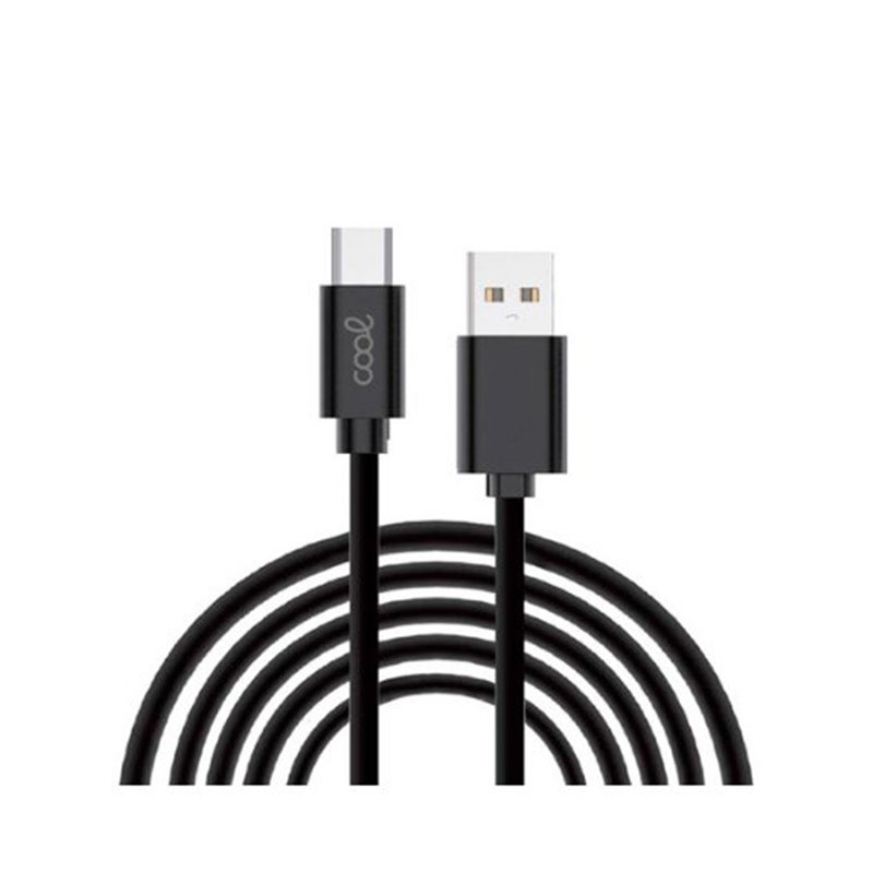 CABLE COOL USB A USB-C 3M BLACK