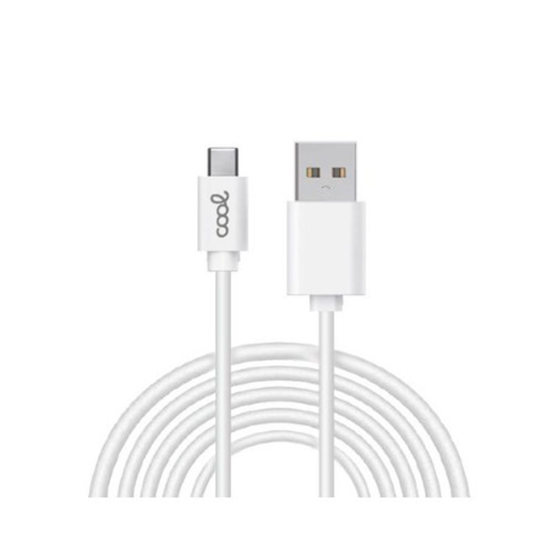 CABLE COOL USB-C A USB 3M WHITE