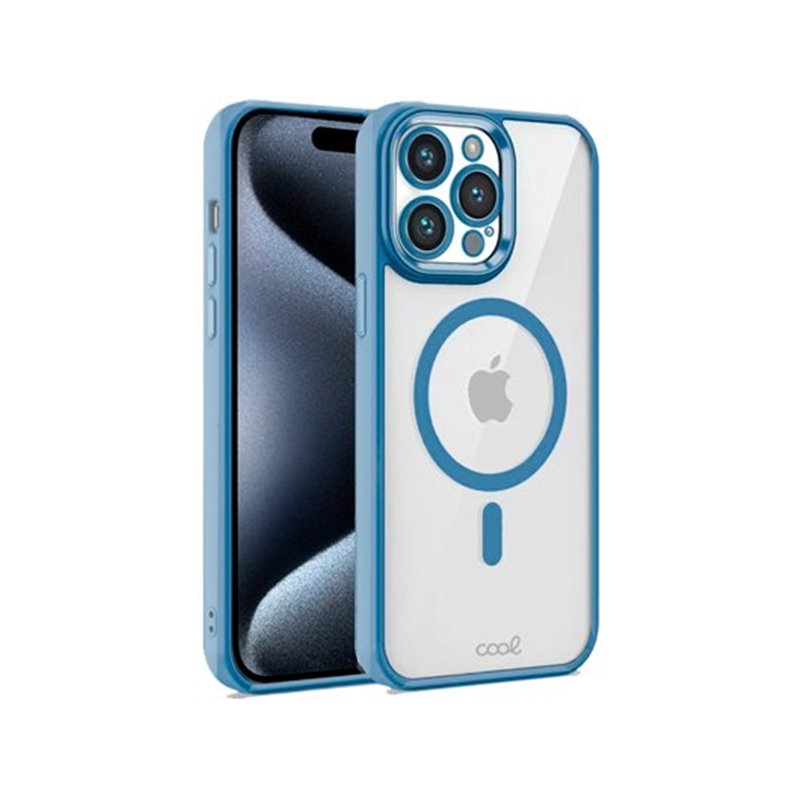 FUNDA COOL IPHONE 16 PRO MAX MAG CELESTE