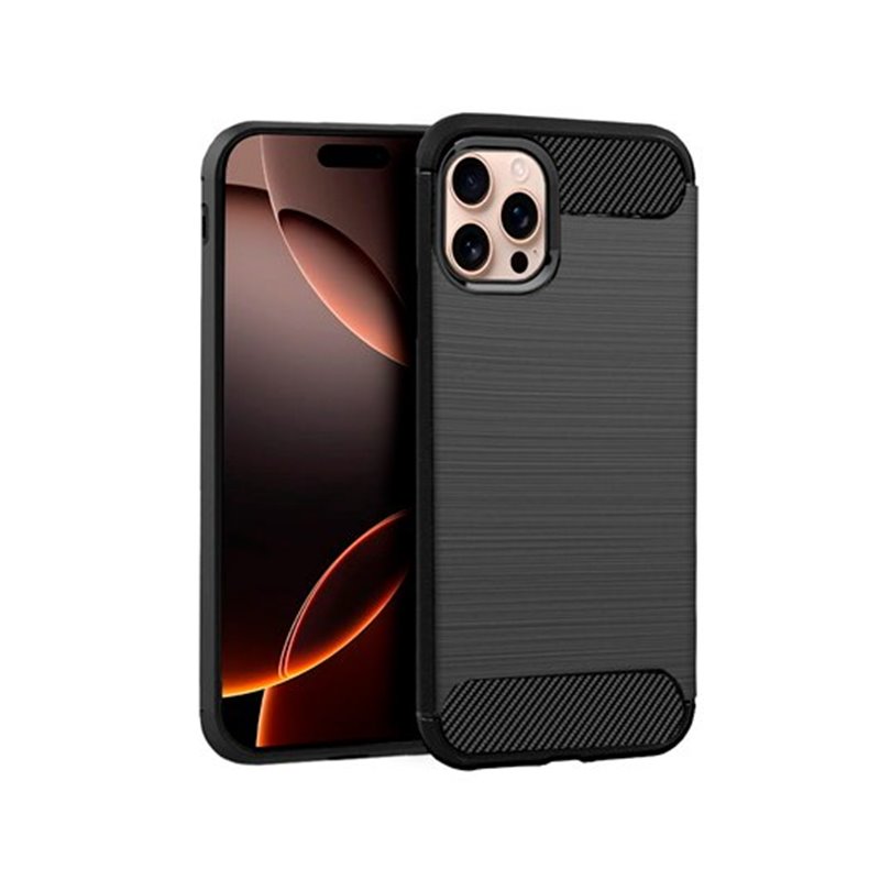 FUNDA COOL IPHONE 16 PRO MAX CARBON NEGRO