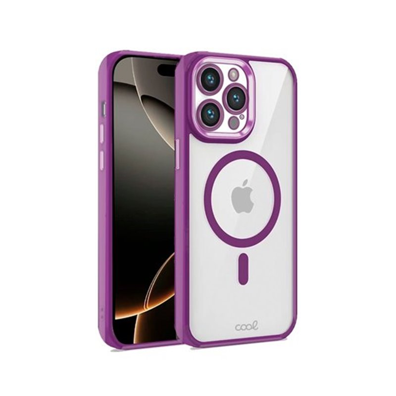 FUNDA COOL IPHONE 16 PRO MAGNETICA VIOLETA