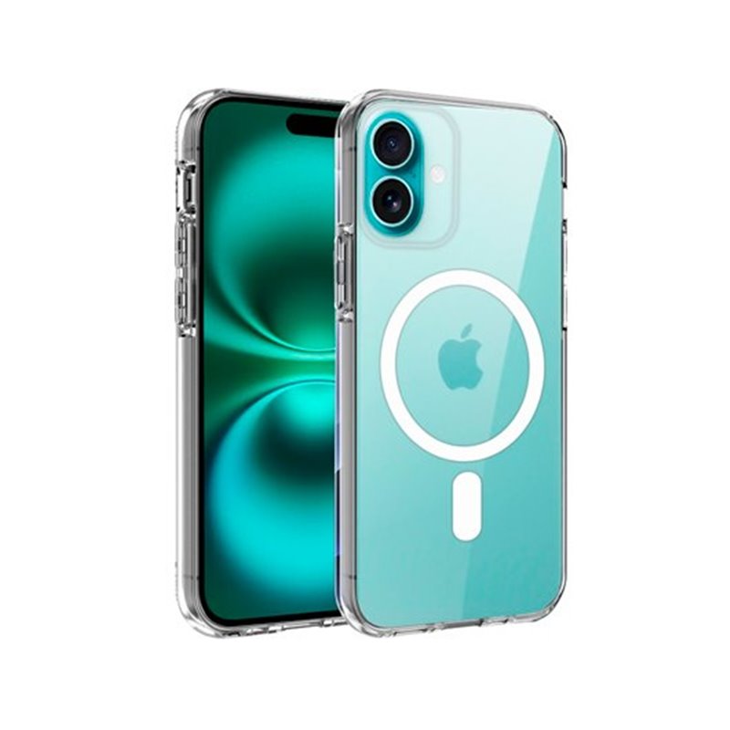 FUNDA COOL IPHONE 16 PLUS MAGNETICA TRANSPARENTE