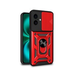 FUNDA COOL IPHONE 16 PLUS HARD RING ROJO