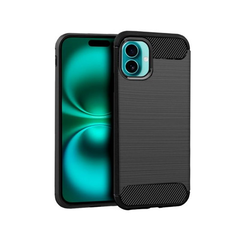 FUNDA COOL IPHONE 16 PLUS CARBON NEGRO