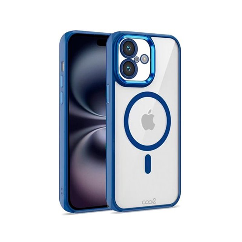 FUNDA COOL IPHONE 16 MAGNETICA AZUL