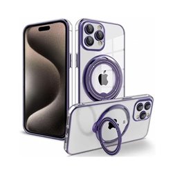 FUNDA COOL IPHONE 15 PRO MAX MAG RING VIOLETA