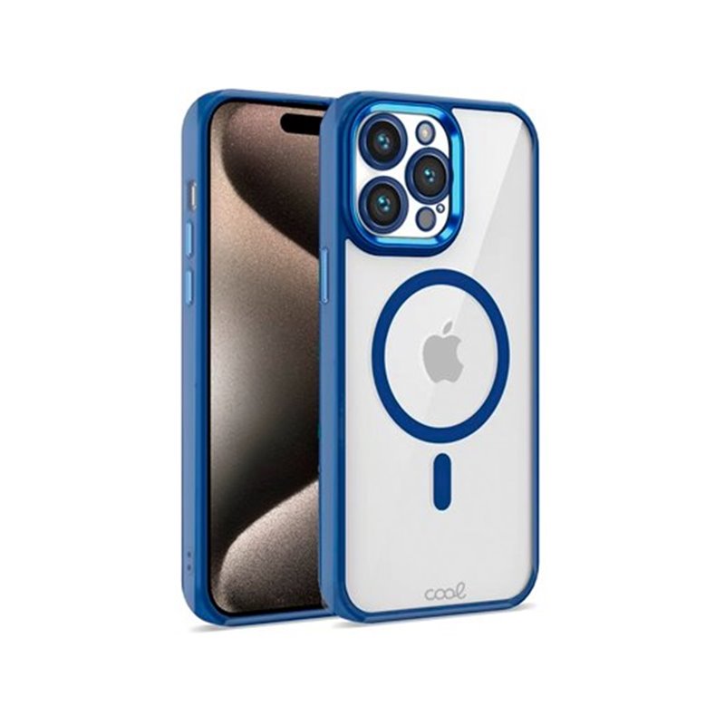 FUNDA COOL IPHONE 15 PRO MAX MAG AZUL