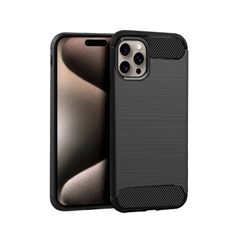 FUNDA COOL IPHONE 15 PRO MAX CARBON NEGRO