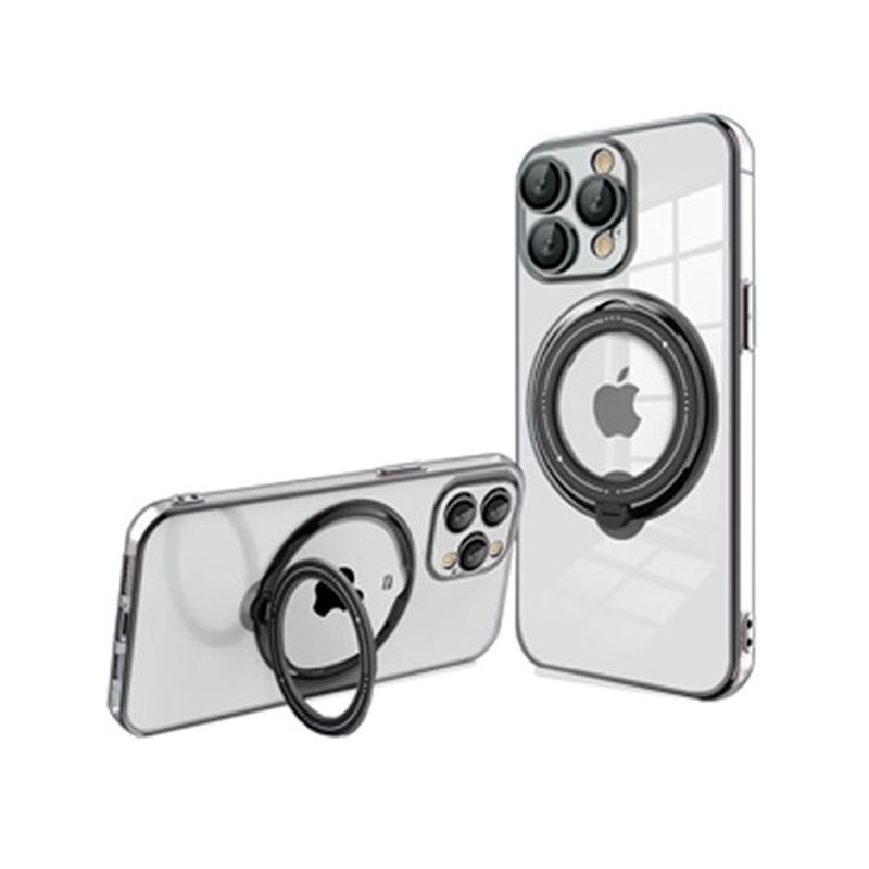 FUNDA COOL IPHONE 15 PRO MAGNETICA RING NEGRO