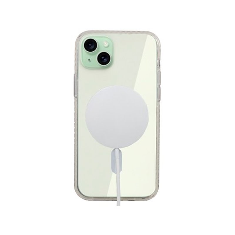 FUNDA COOL IPHONE 15 PLUS MAGNETICA TRANSPARENTE