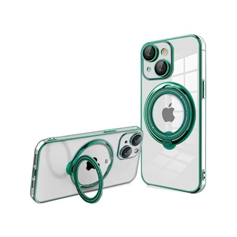FUNDA COOL IPHONE 15 PLUS MAGNETICA RING VERDE