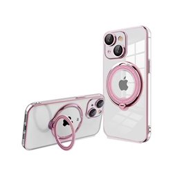 FUNDA COOL IPHONE 15 PLUS MAGNETICA RING ROSA