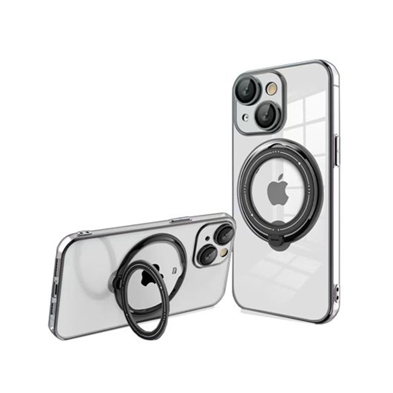 FUNDA COOL IPHONE 15 PLUS MAGNETICA RING NEGRO