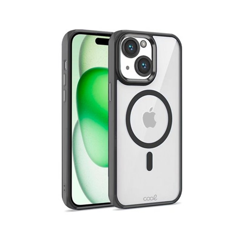 FUNDA COOL IPHONE 15 MAGNETICA NEGRO