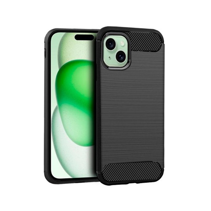 FUNDA COOL IPHONE 15 CARBON NEGRO