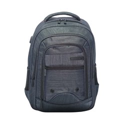 MOCHILA PORTATIL UNICROSS STEEL 18  NEGRO