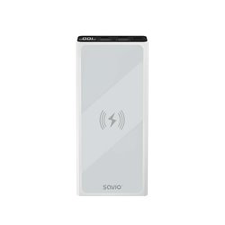 POWERBANK 10000 INDUCCION MAH SAVIO BA-06 BLANCO
