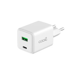 CARGADOR COOL DUAL USBC/USB 45W UTRA CARGA RAPIDA