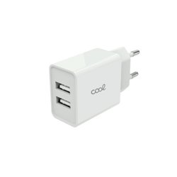 CARGADOR COOL 2USB 2,4 AMP WHITE