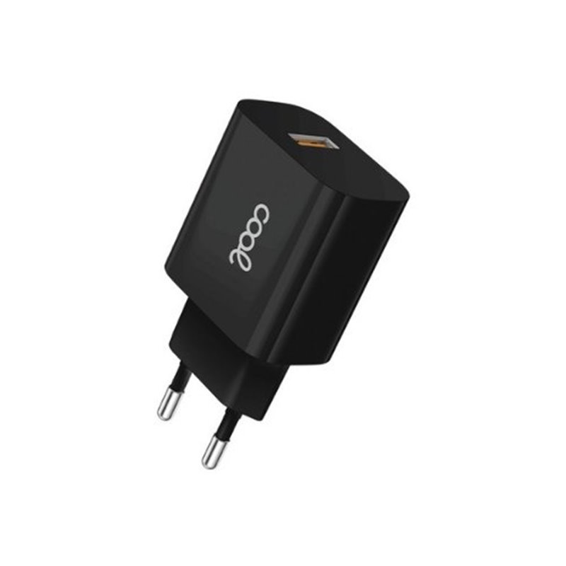 CARGADOR COOL 1USB 12W 2.4 AMP BLACK
