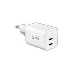 CARGADOR COOL DUAL USBC 35W ULTRA CARGA WHITE