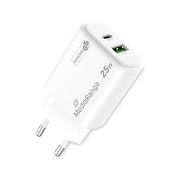CARGADOR MEDIARANGE DUAL USB-A Y USB-C 25W