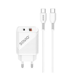 CARGADOR SAVIO LA-05 DUAL 18W USB 3.0 + CABLE