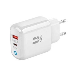 CARGADOR UNICO DUAL 30W USB-C + USB-A