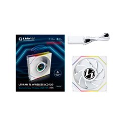 VENTILADOR 120X120 LIAN LI UNIFANTL-LCD WIRELESS WHITE R