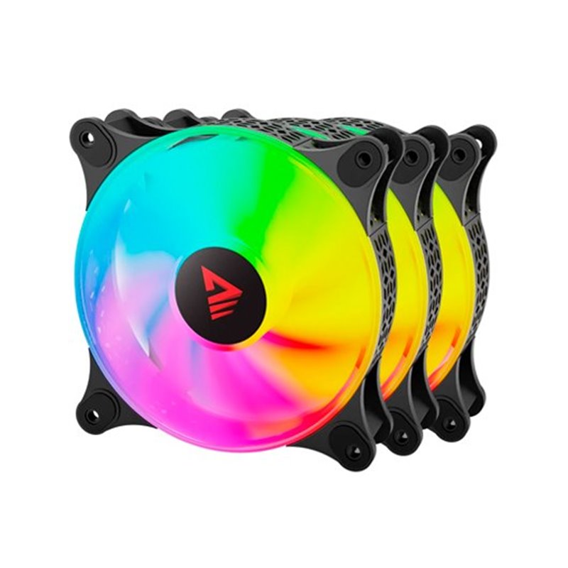 VENTILADOR 120X120 SAVIO BLAST ARGB PACK 3 UDS