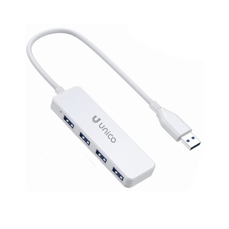 ADAPTADOR UNICO USB-A A 4 USB-A WHITE