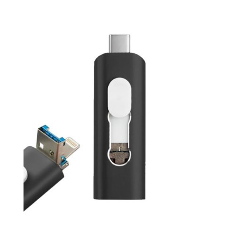 PENDRIVE 64GB 3 EN 1 COOL NEGRO