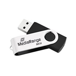 PENDRIVE 32GB USB 2.0 MEDIARANGE SILVER-BLACK