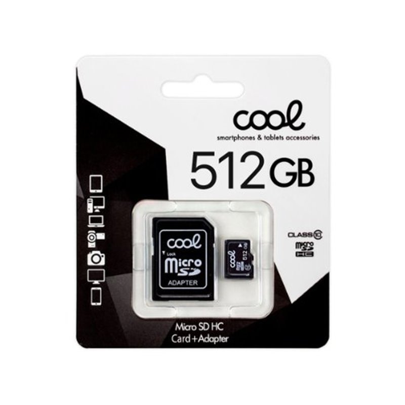 MEM MICROS SD 512GB COOL CL10 ADAPT