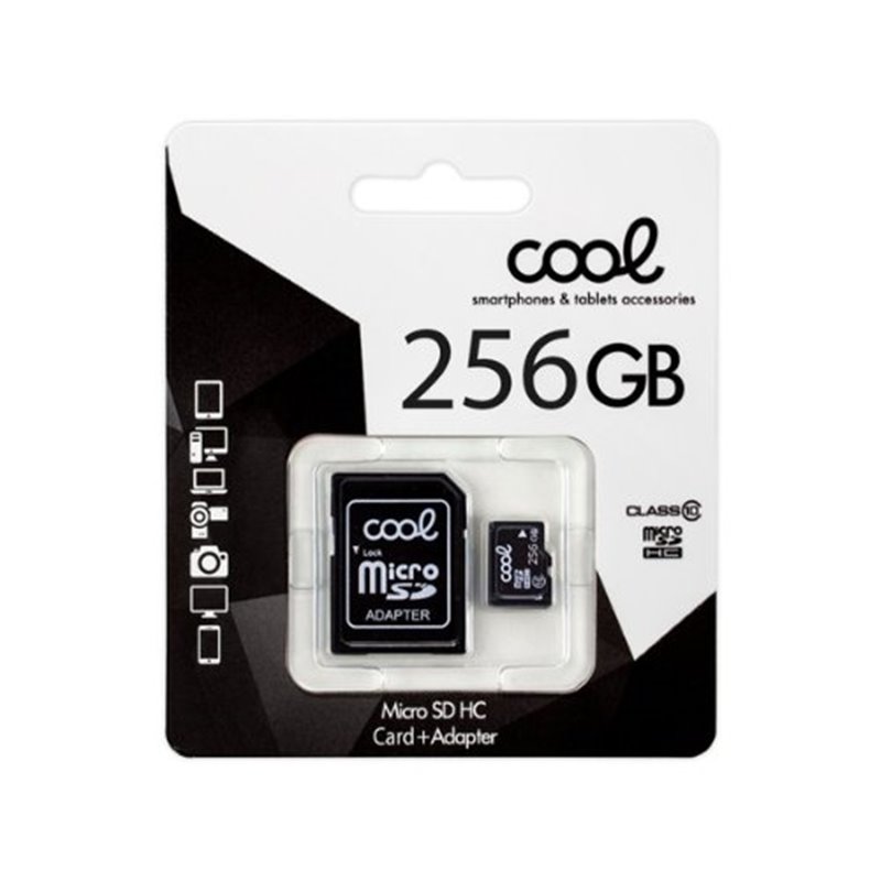 MEM MICROS SD 256GB COOL CL10 ADAPT