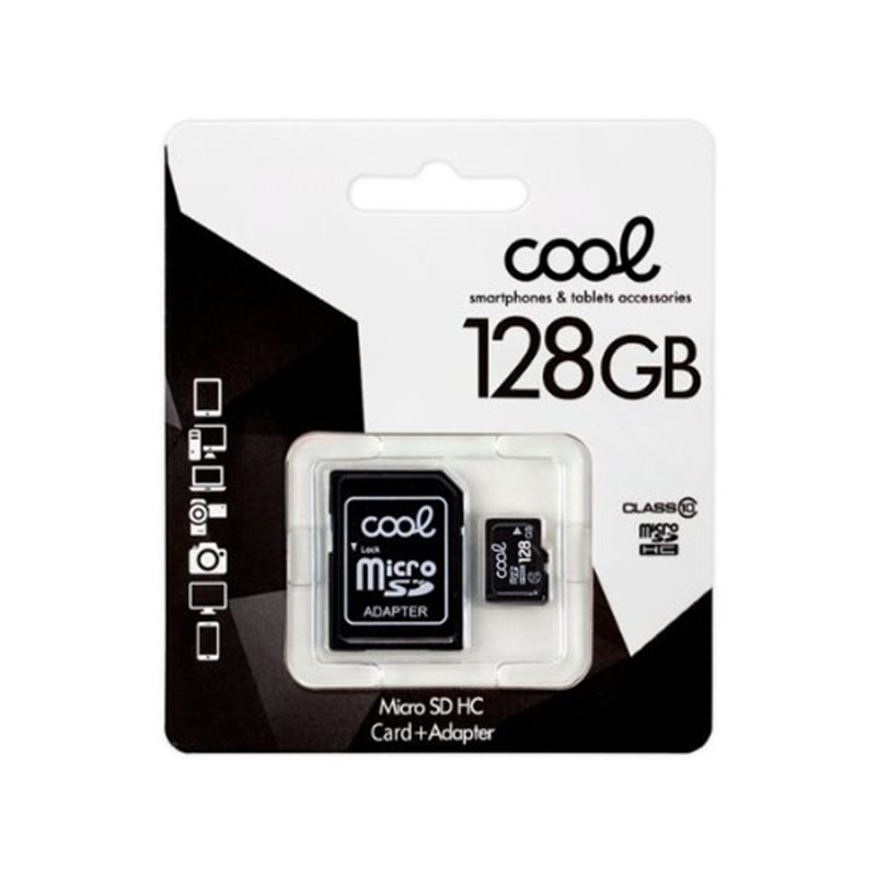 MEM MICROS SD 128GB COOL CL10 ADAPT